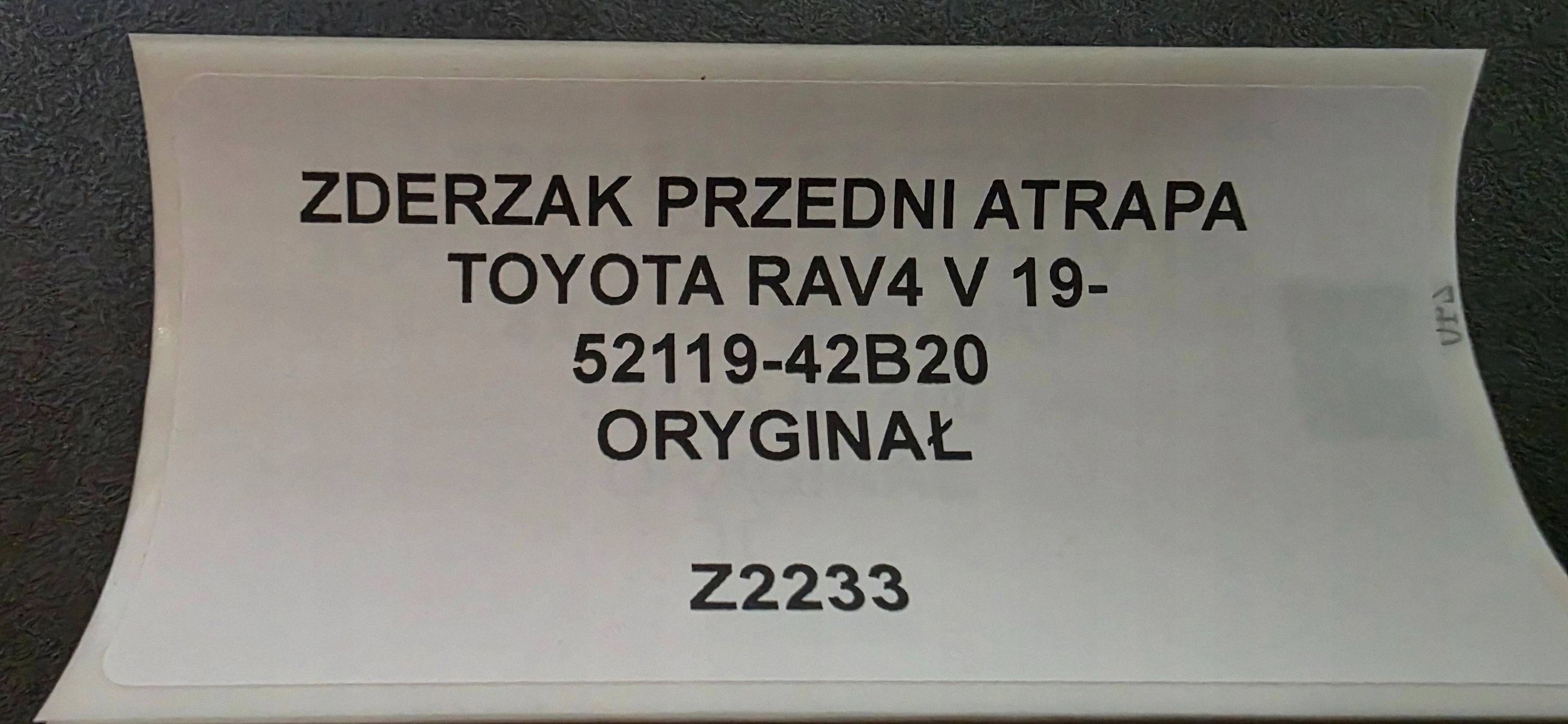 front bumper front Toyota RAV 4 (XA40) 5211942B20