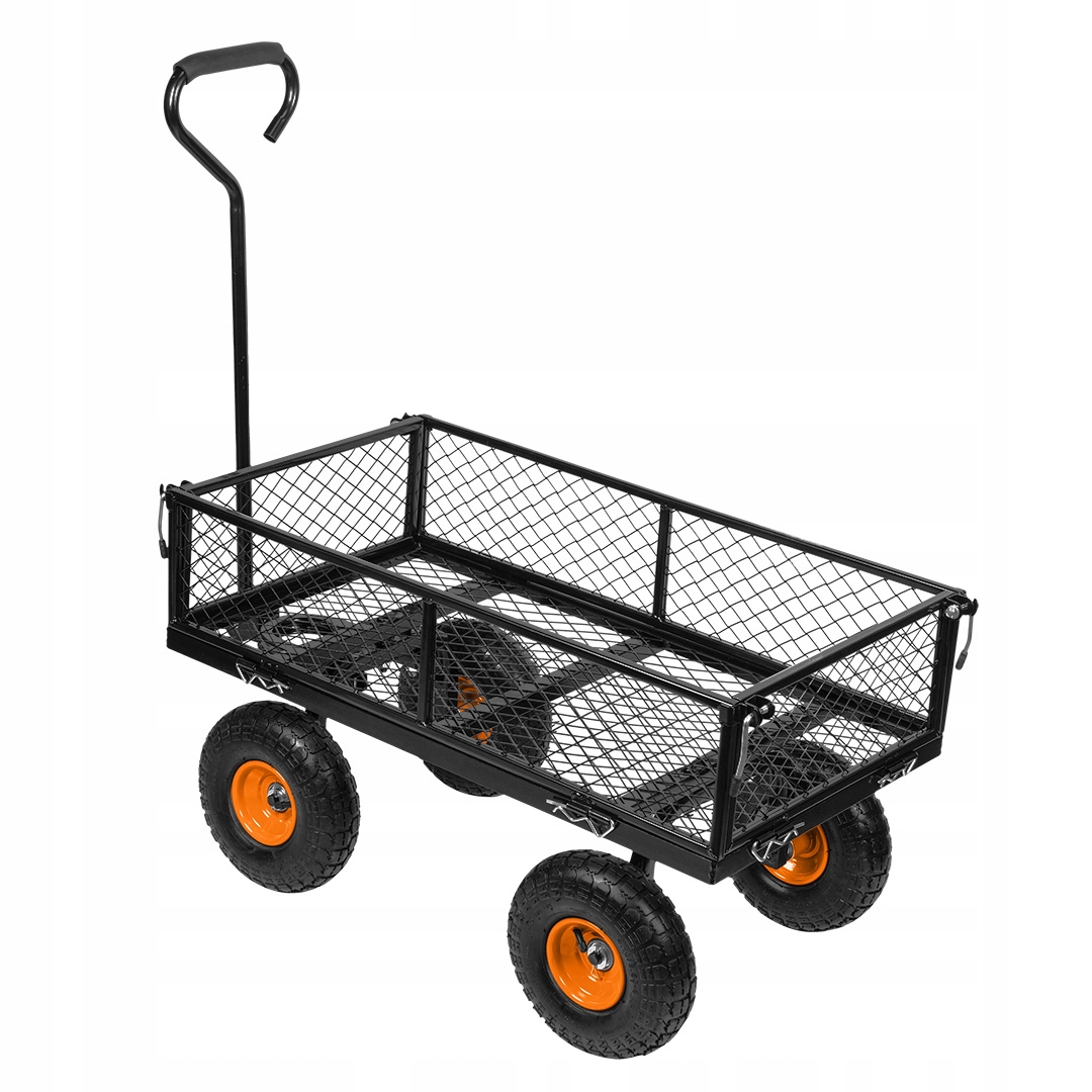 Wózek ogrodowy ogrodniczy transportowy stalowy przyczepka taczka do 300kg