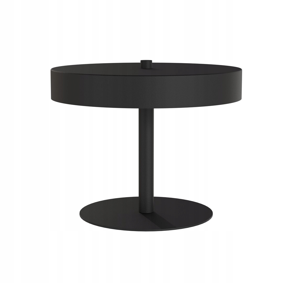 Nočná lampa čierna Nemo LN2 Bl minimalistická, valcové tienidlo