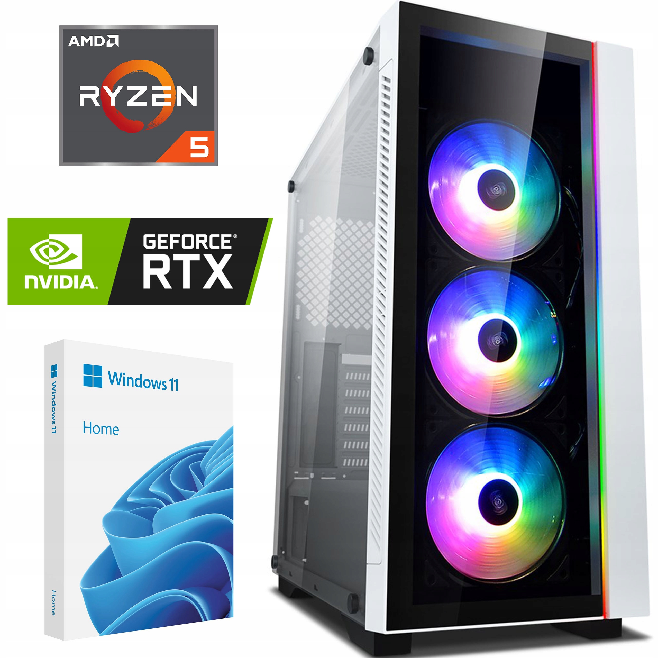 Ryzen5 3600 RTX3070 16GB 1TB ゲーミングPC ITX Komputer GAMINGOWY