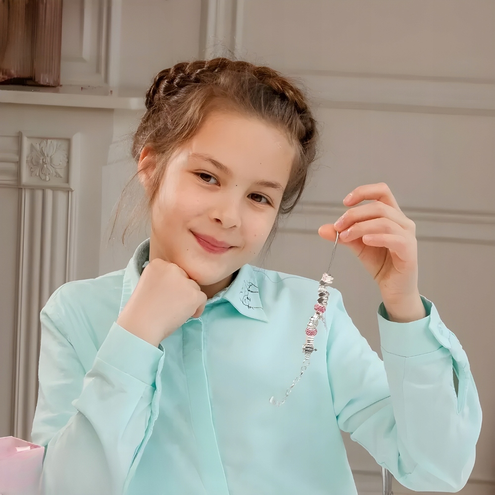 ZESTAW DO ROBIENIA BIŻUTERII KORALIKI BRANSOLETEK ZAWIESZKA CHARMS DZIECI Stan opakowania oryginalne