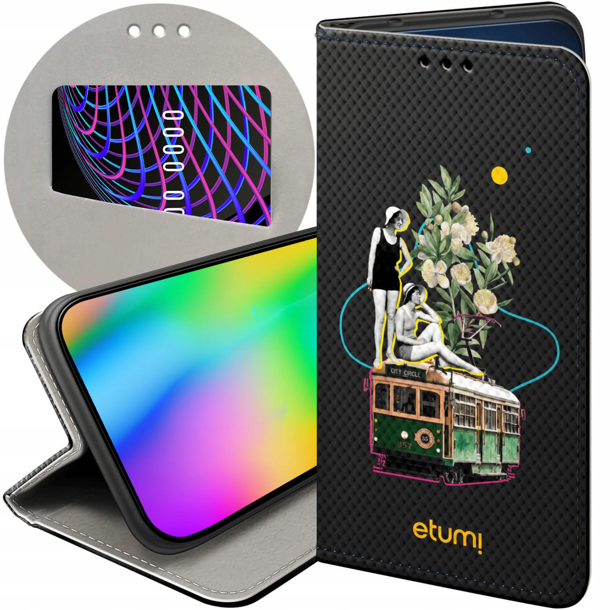 Etui Z Klapką Do Xiaomi Redmi Note 9T MIX Przeszłość Oryginalne Case