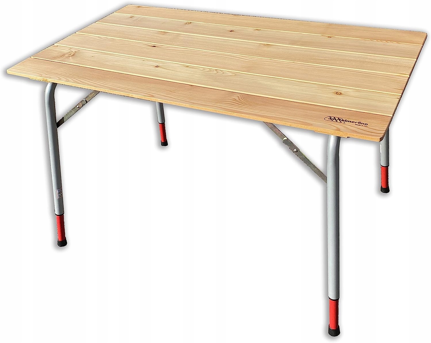 Turistický stolek Castelmerlino 60 x 100 x 84 cm, šedý, kempingový stůl