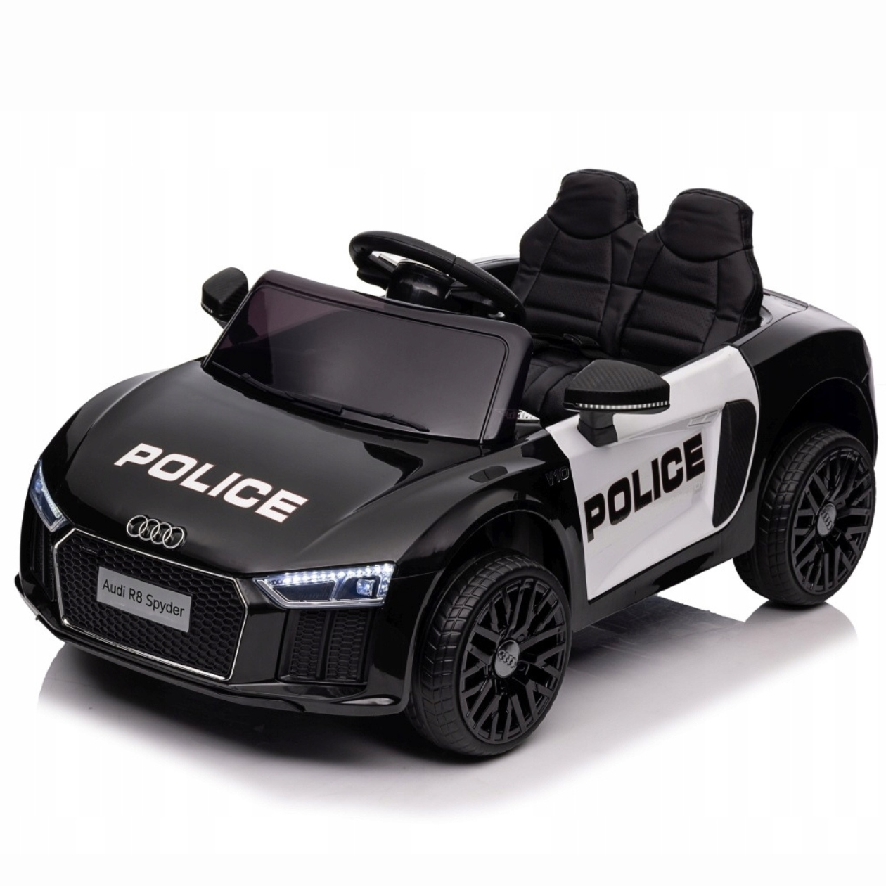 Auto Autko Policyjne Na Akumulator Dla Dzieci Do 30KG Audi R8 Pilot