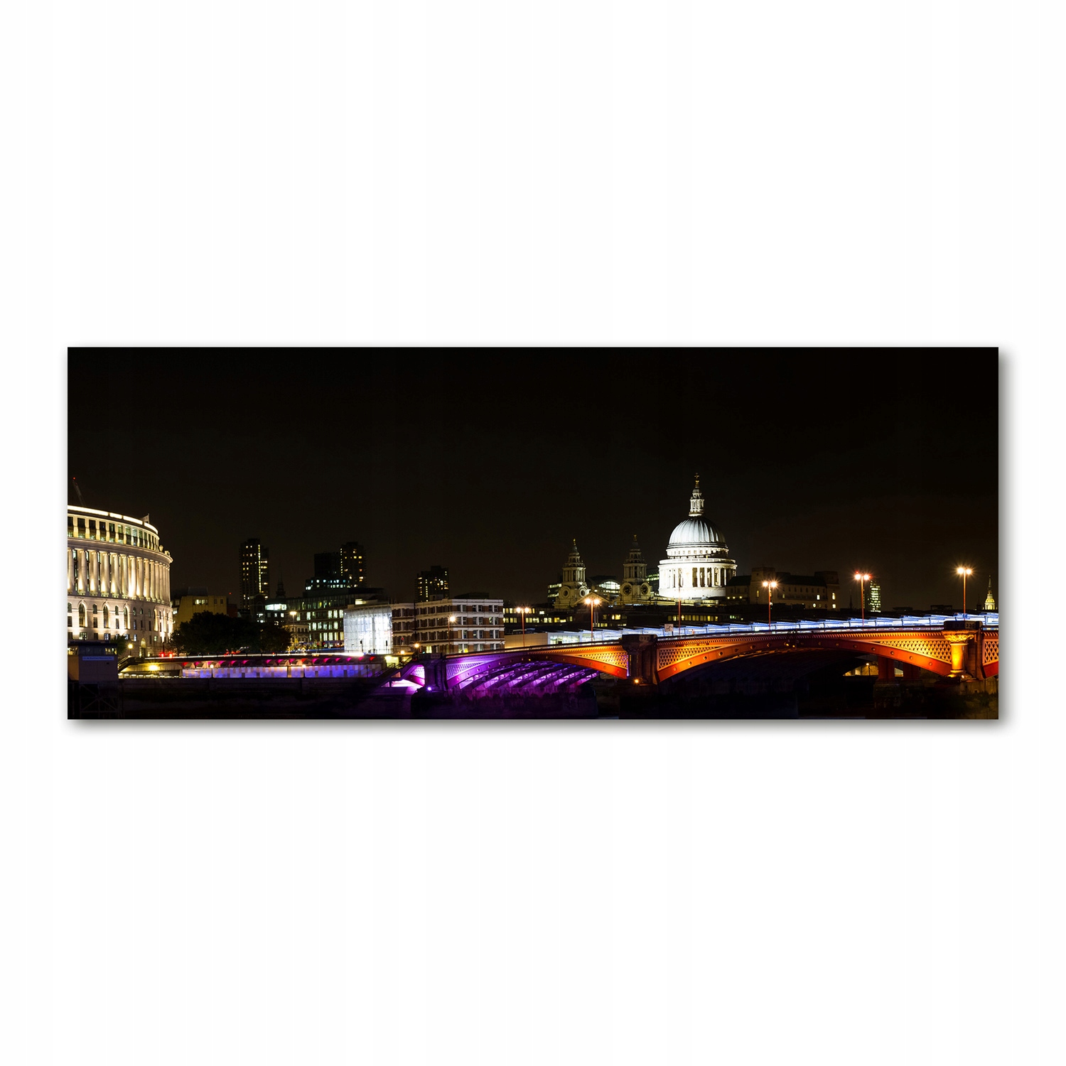 

Foto obraz na szkle akrylowym Most nocą 125x50 cm