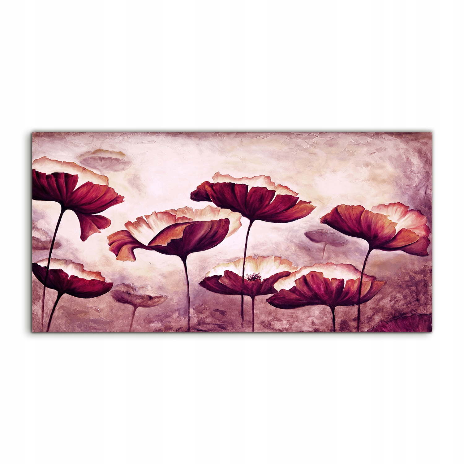 

Obraz 100x50 cm wiszący Maki Roślina Kwiat ścienny