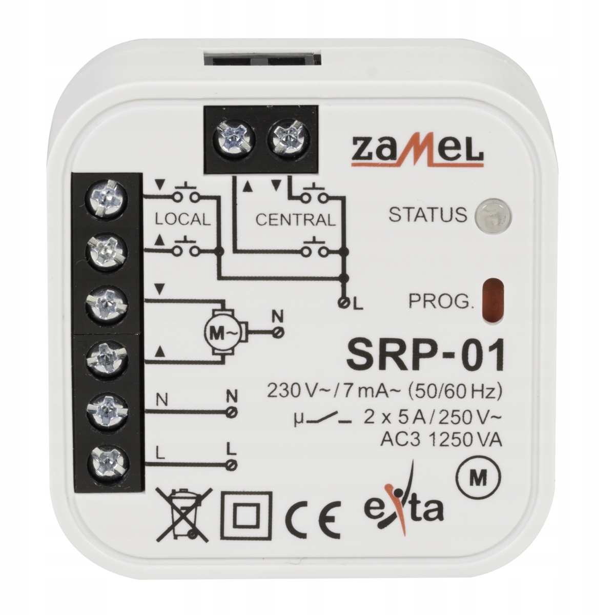

Sterownik Rolet Dopuszkowy Przewodowy Zamel SRP-01