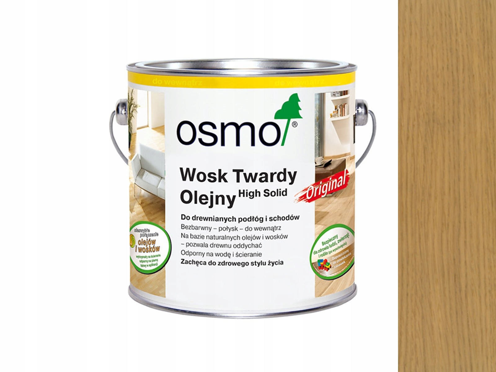 Osmo 3062 Tvrdý olejový vosk 2,5L Bezfarebný Mat