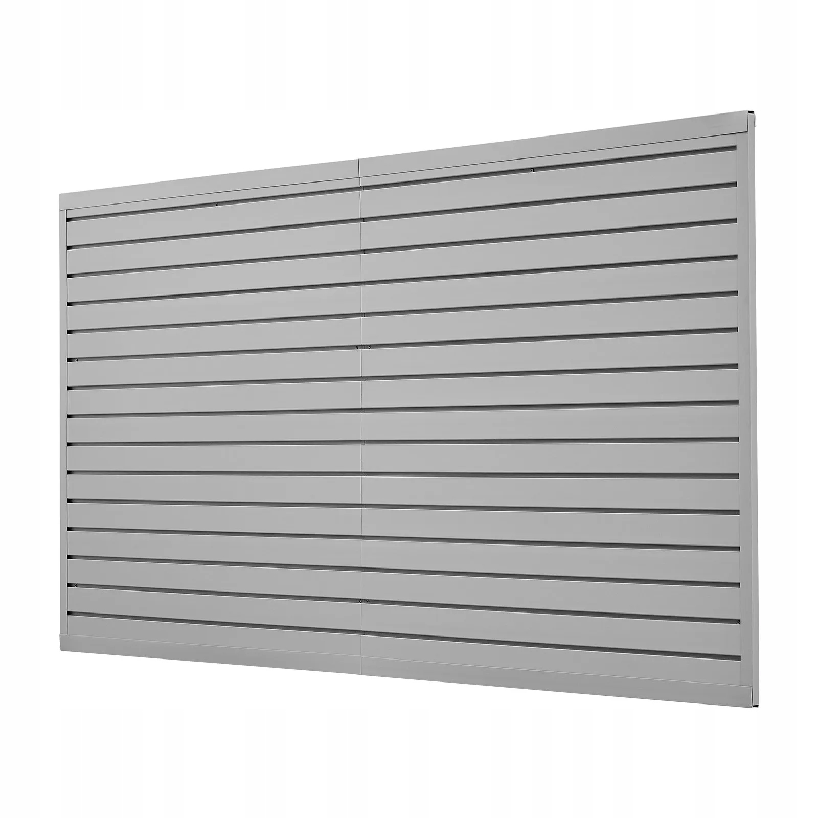 Pvc stenový panel 240 x 122,5 cm s príslušenstvom, šedý, vhodný do garáže a na vystavenie