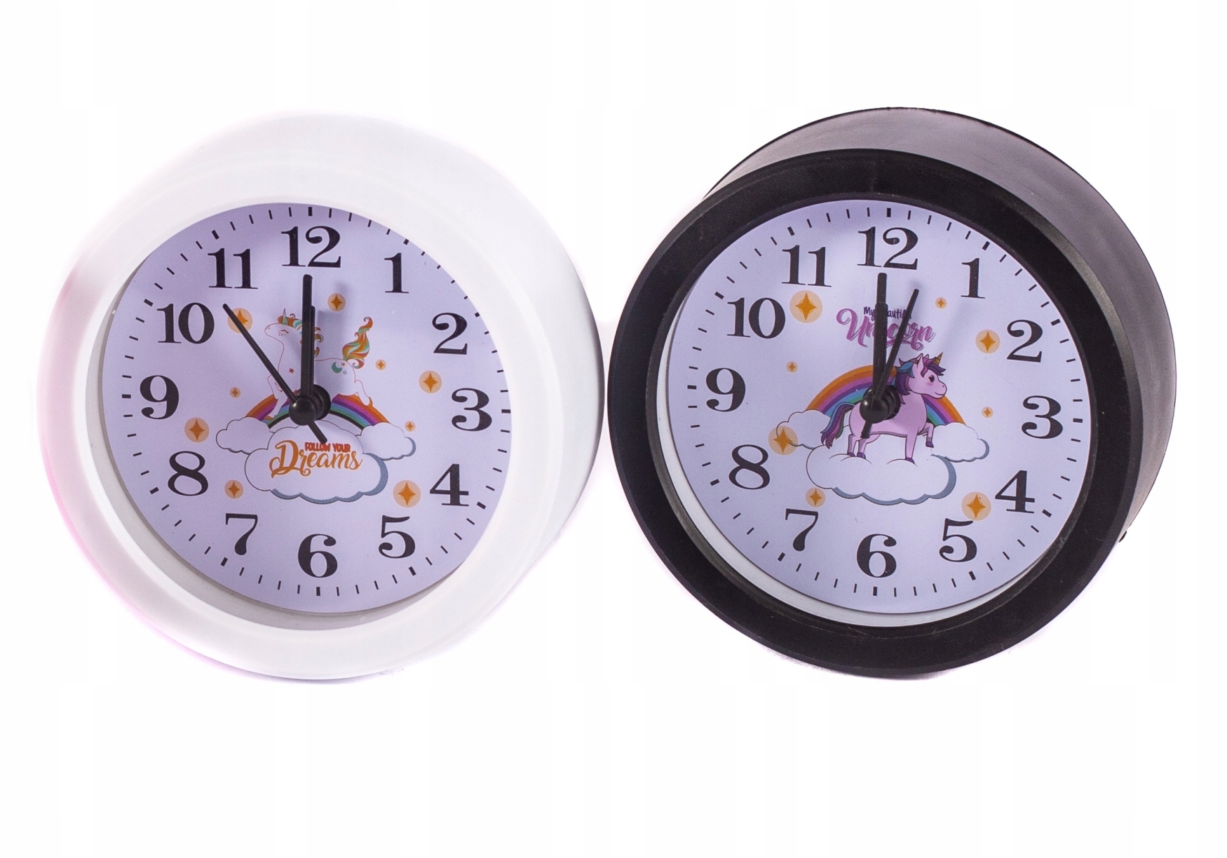 OKRĄGŁY ZEGAR Z BUDZIKIEM JEDNOROŻEC RÓŻNE KOLORY Marka Midex