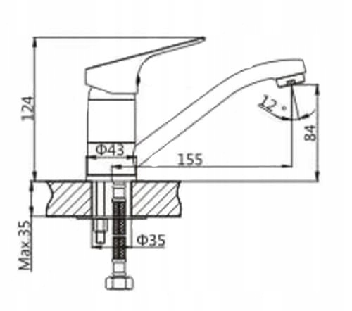 Zestaw łazienkowy bateria umywalkowa wannowe SOTBE Typ montażu ścienna
