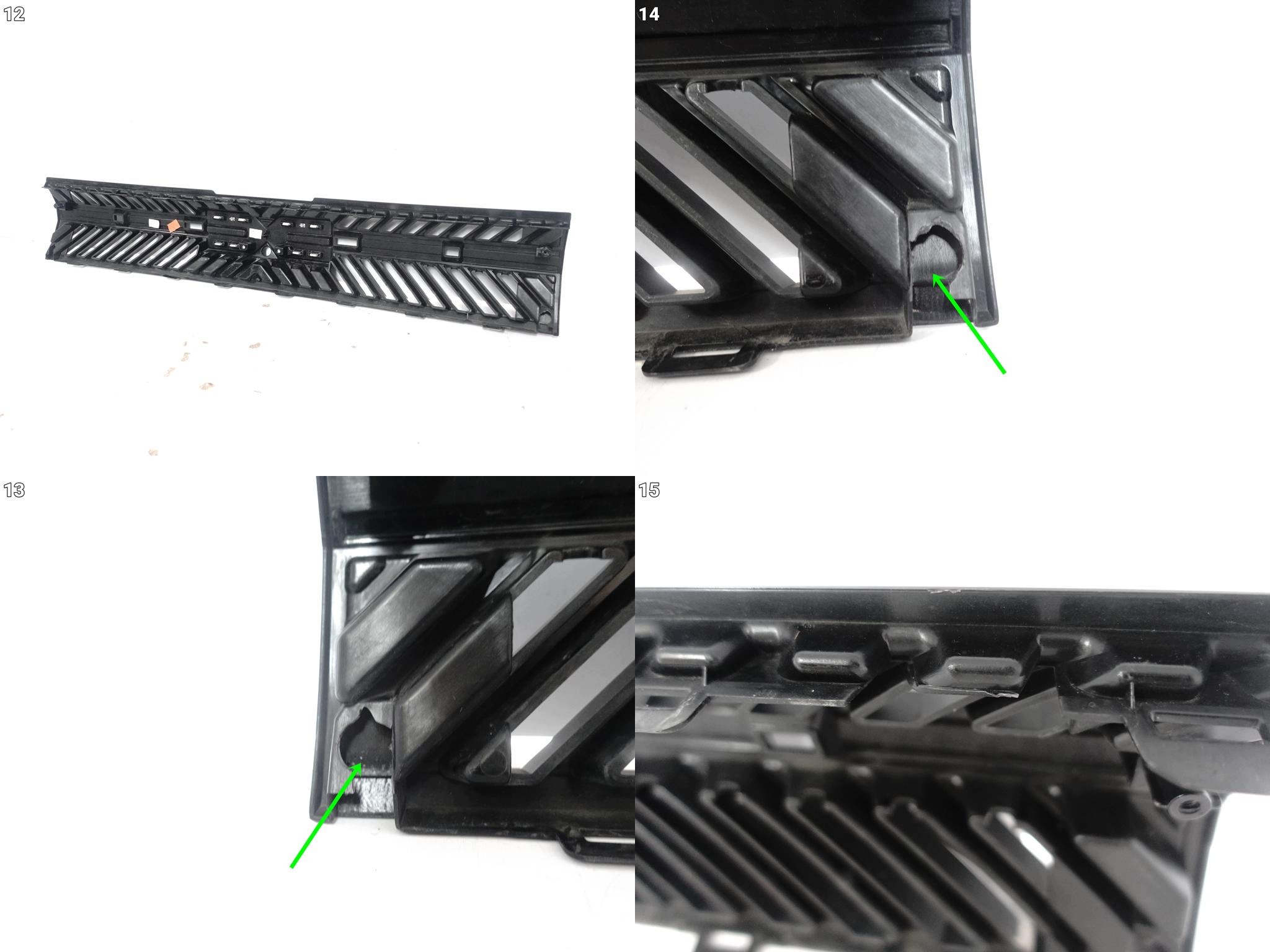 DACIA BIGSTER R1310 25- grill grille grid W bumper front (KAMERA)