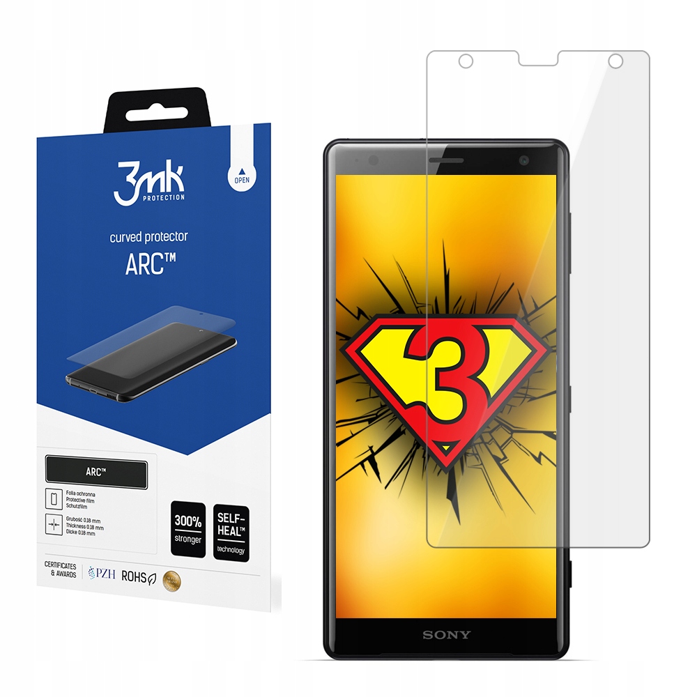 

Do Sony Xperia XZ2 Folia 3mk na cały ekran curved