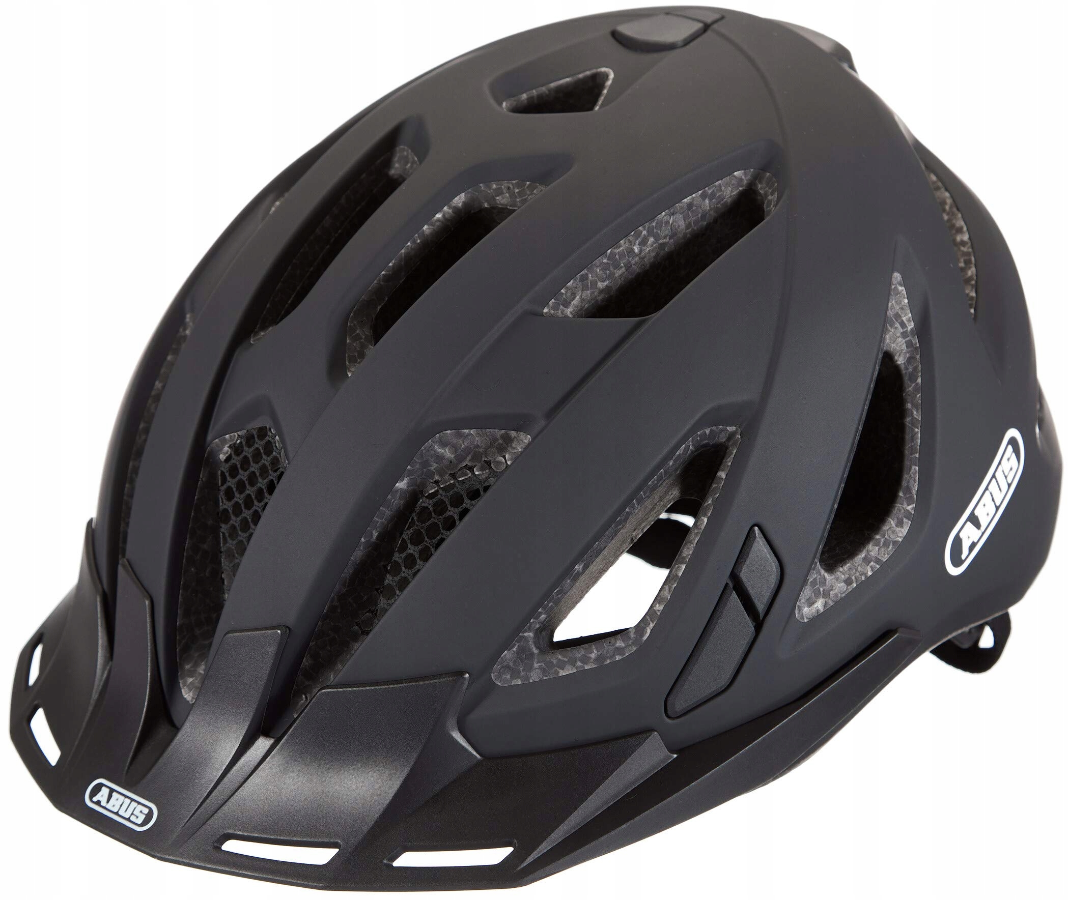 Kask rowerowy Abus Urban-I 3.0 rozmiar L 56-61 cm czarny aksamitny Led