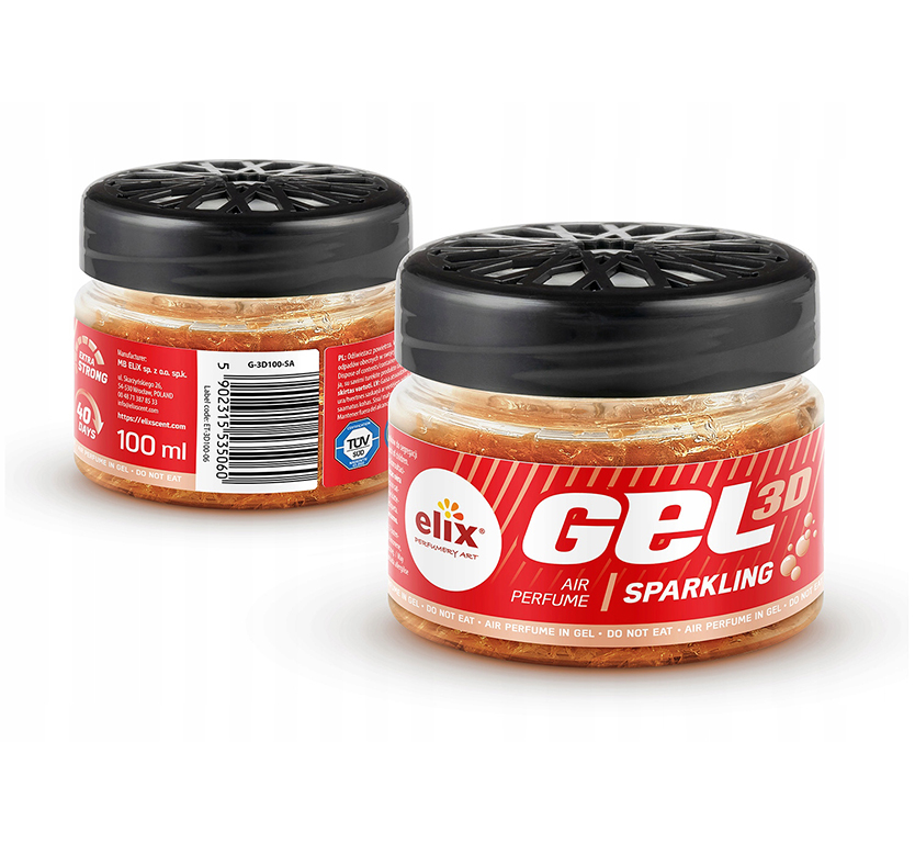 Długotrwały naturalny żel ODŚWIEŻACZ powietrza do 40 dni 100ml Musujący Producent Inny