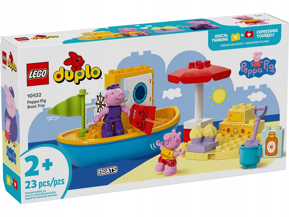 Duplo Lego Stavebnice prasátko Pepa A Plavba Lodí 10432