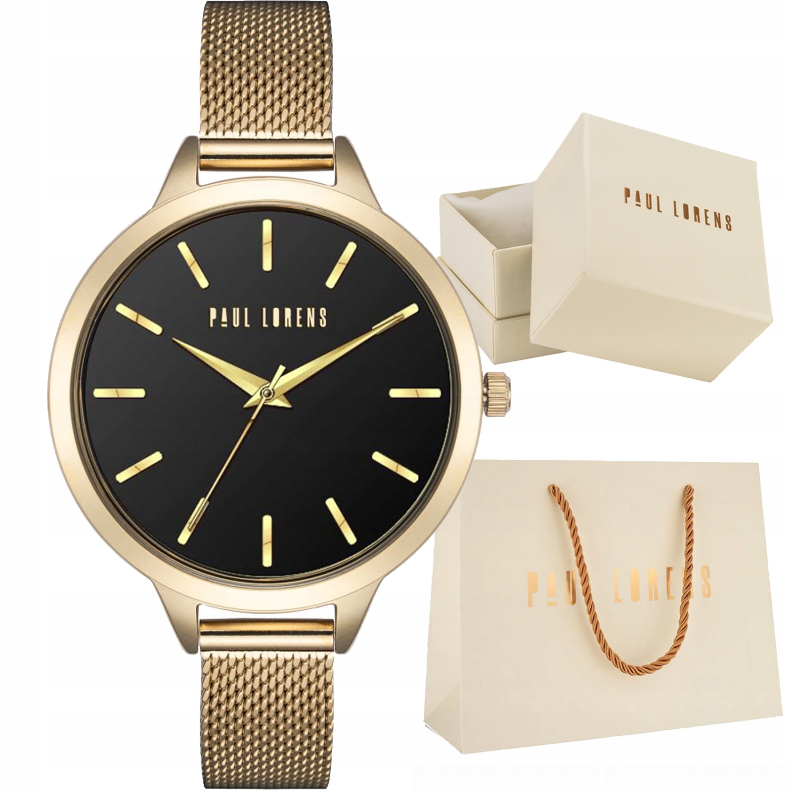 Paul Lorens dámské hodinky 10296B-1D1 Klasická Síťovina Mesh