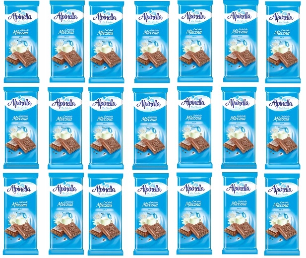 21x 90g Terravita Alpinella czekolada mleczna Karton