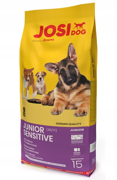Levně JosiDog Junior Sensitive 15 kg