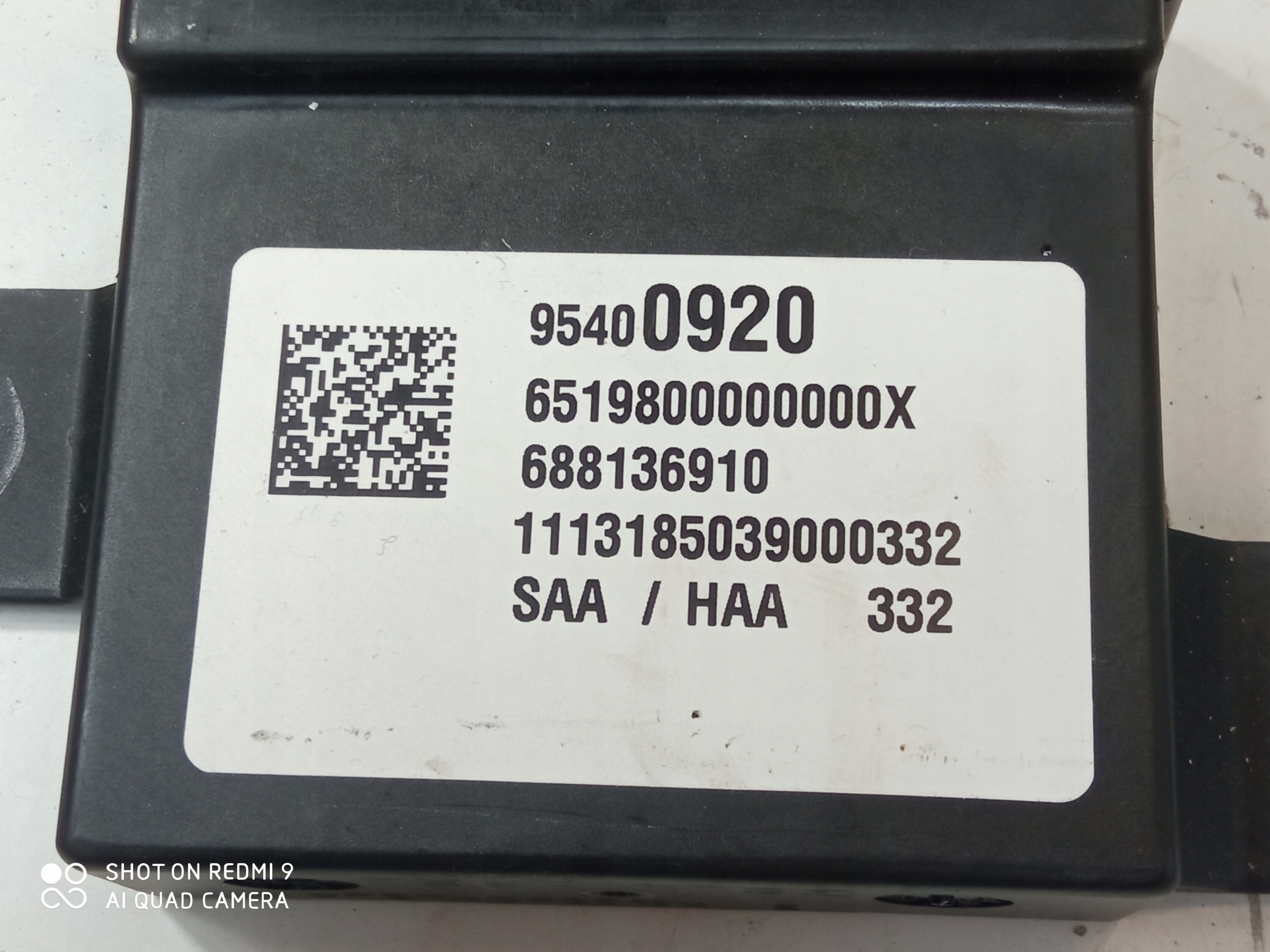 OPEL MOKKA modul Bedienteil SIWATEL lichte 95400920