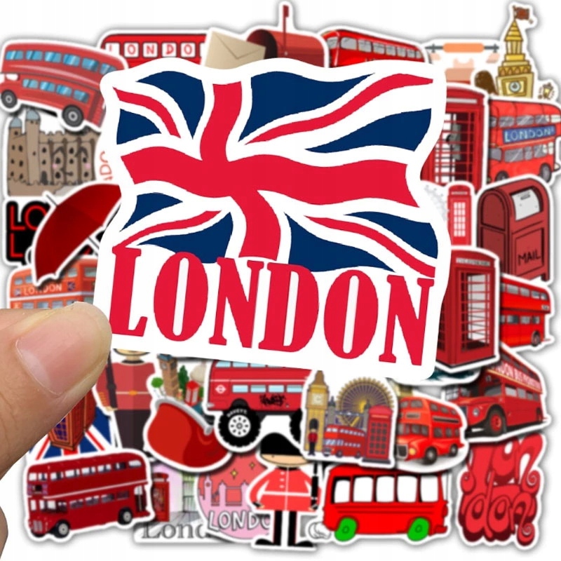 

Wlepy Zestaw naklejek Sticker bomb MIX London 50sz