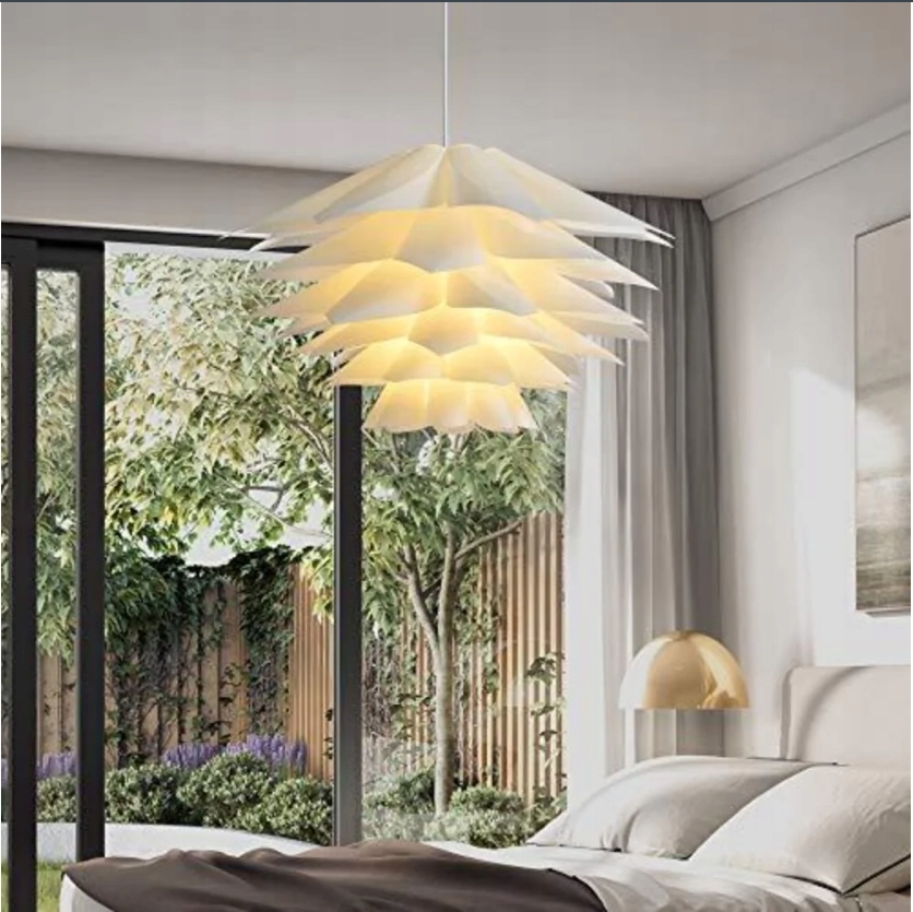 

Lampa Wisząca Zestaw Żyrandola Z Kwiatem Lotosu
