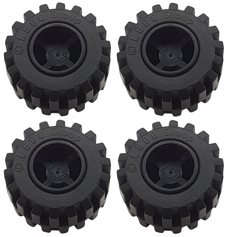 

Lego Koło Felga z oponą 6014bc05 Czarne Nowe 4 szt