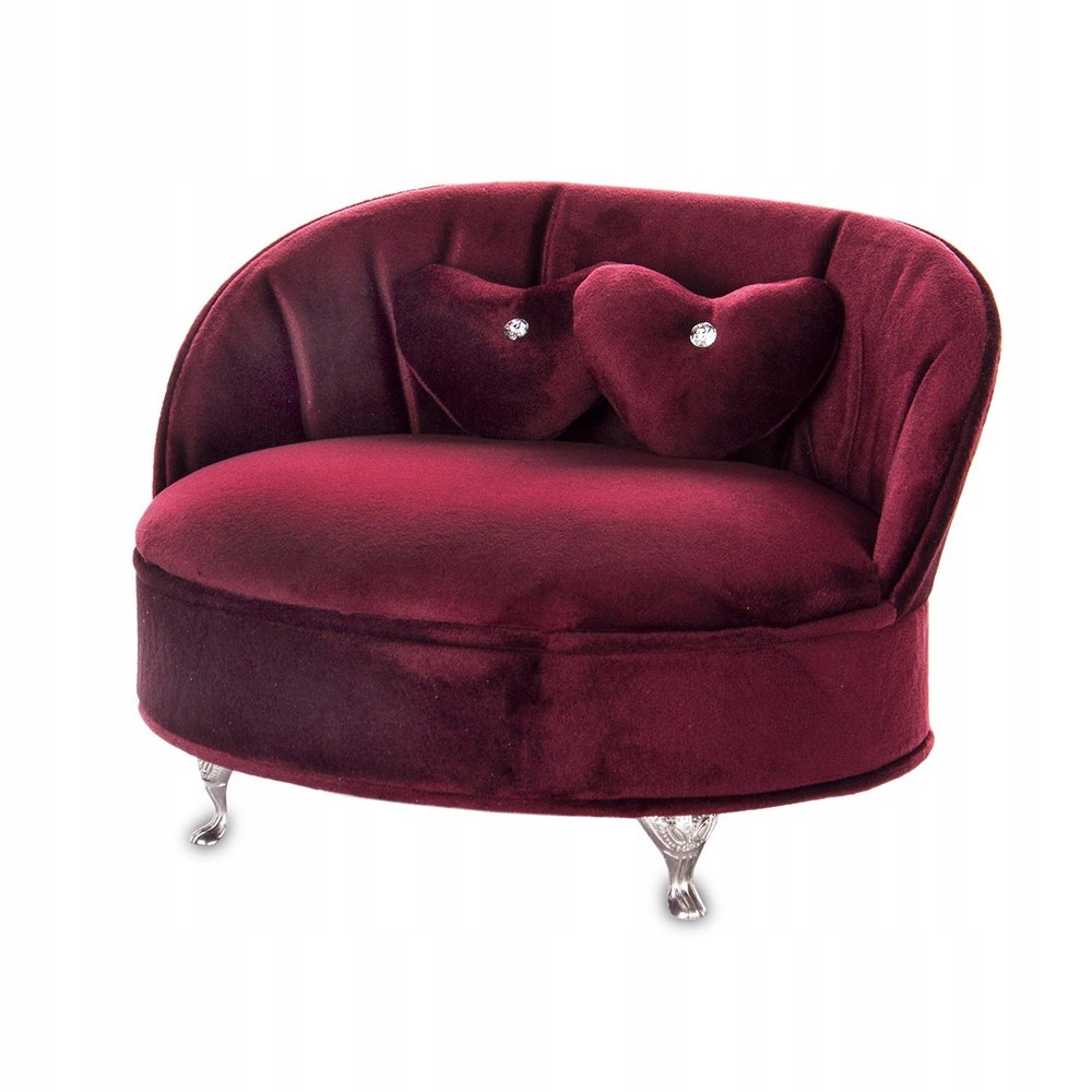 

Szkatułka Na Biżuterię Sofa Bordowa Kanapa Pudełko