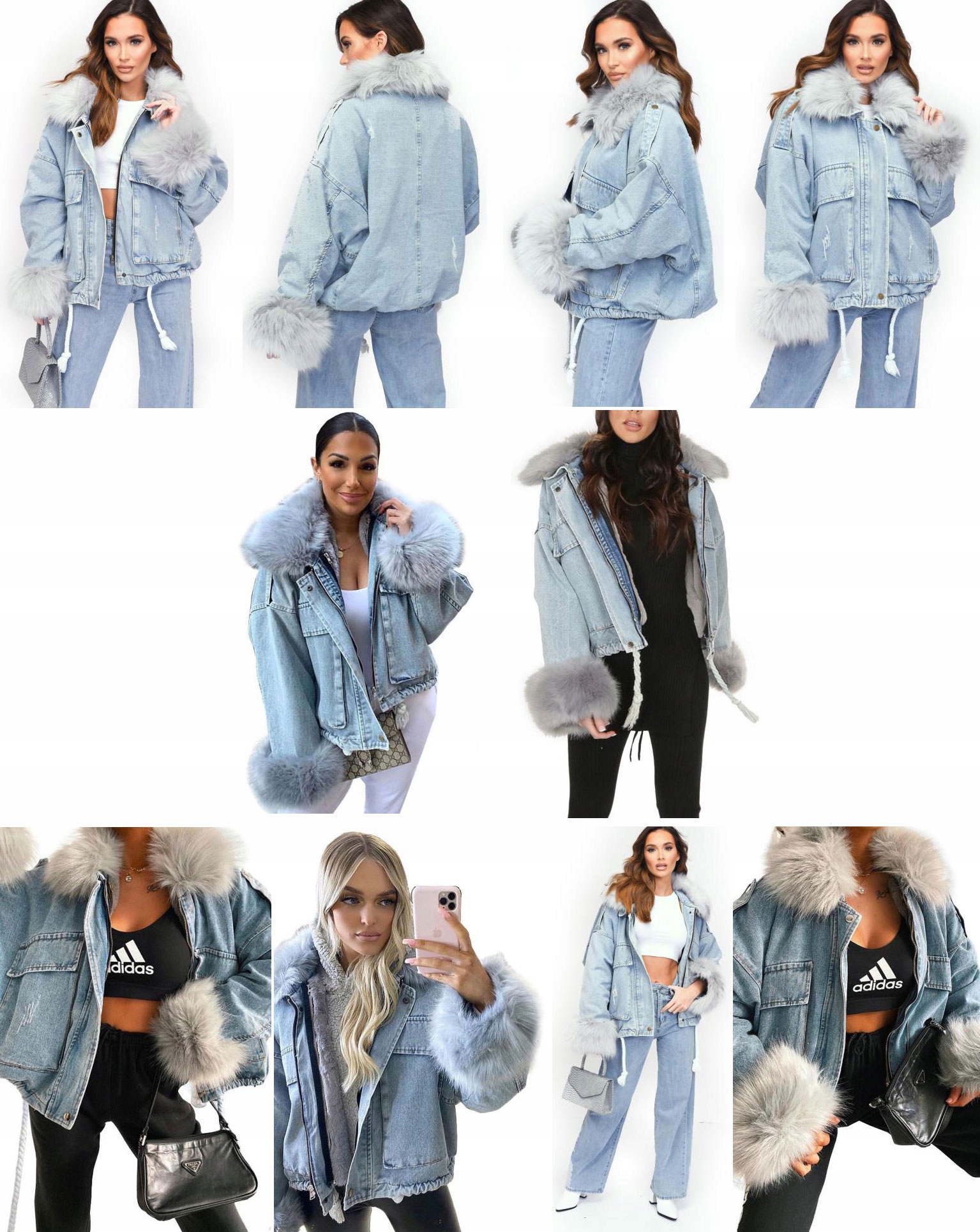 

Kurtka Jeansowa Z Futerkiem Katana Futerko Miś M