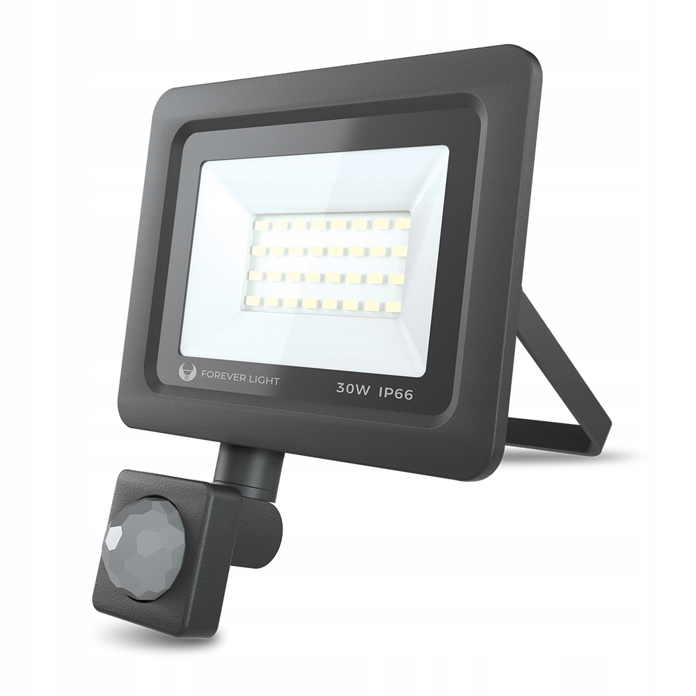 

Naświetlacz Led 30W, neutralny z czujnikiem ruchu