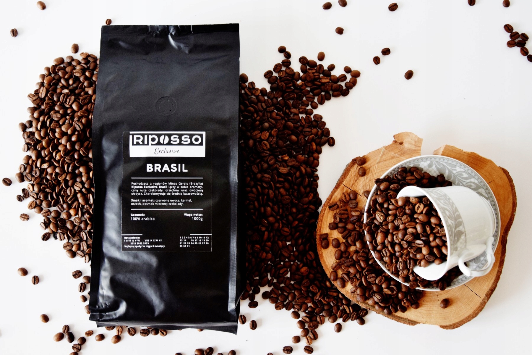 Riposso Exclusive Brasil 1kg 100% Arabica Čerstvě Pražená