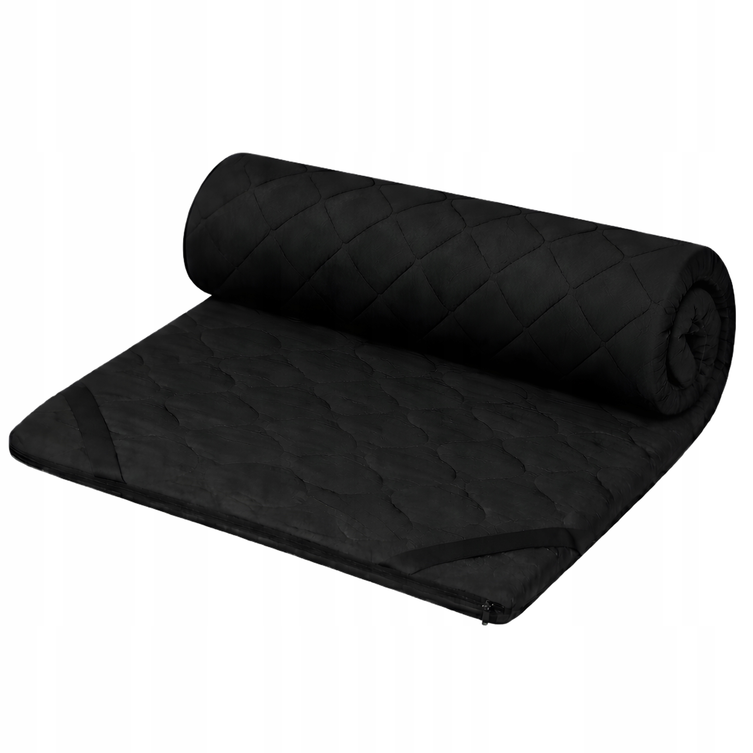 Slipio Materac Nawierzchniowy 110x200x5cm Topper Czarny Pianka