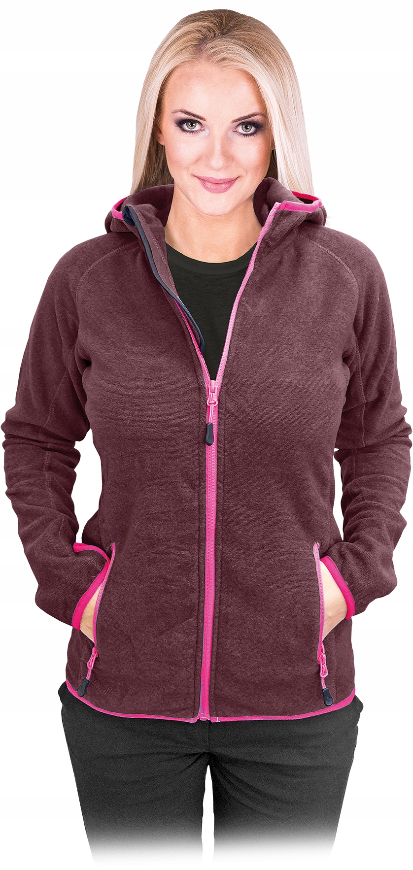 

Bluza polarowa damska z kapturem Leber&hollman