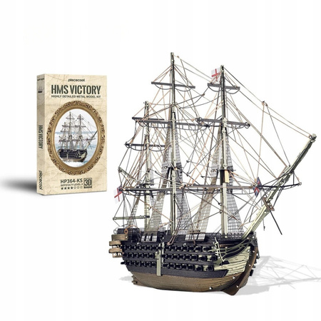 Piececool Puzzle Metalowe Model 3D Żaglowiec Hms Victory