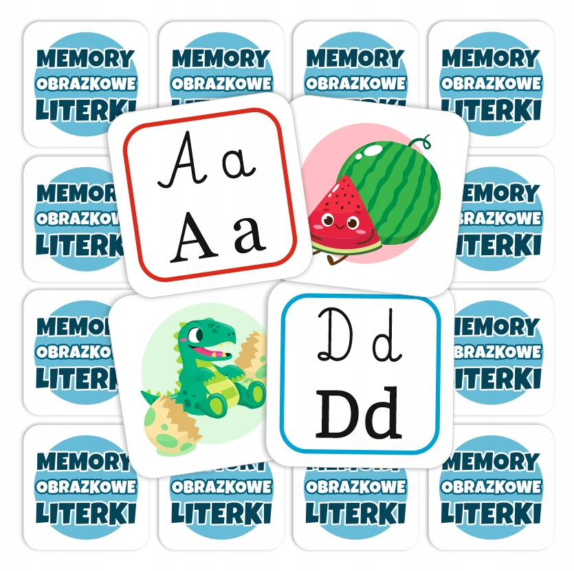 

Memory Obrazkowe Literki Alfabet (46 kart)