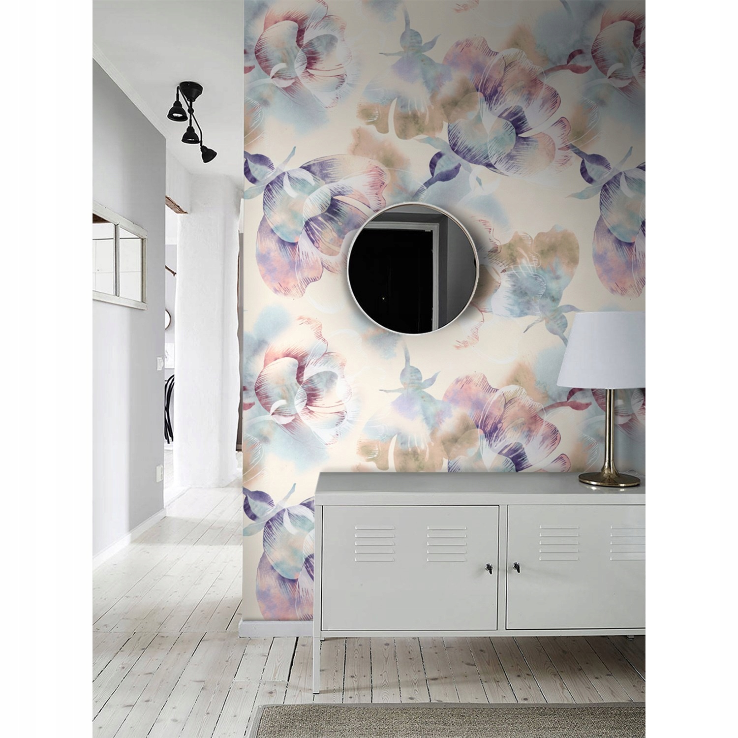 

Tapeta flizelinowa Kolorowe kwiaty retro 416x254cm