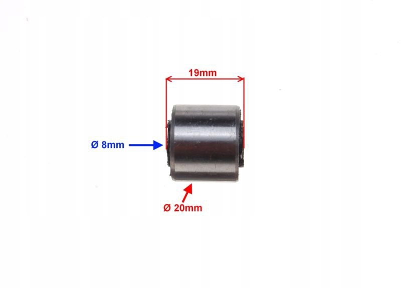 TULEJKA GUMOWO METALOWA AMORTYZATORA 2T 4T SKUTER Producent inny