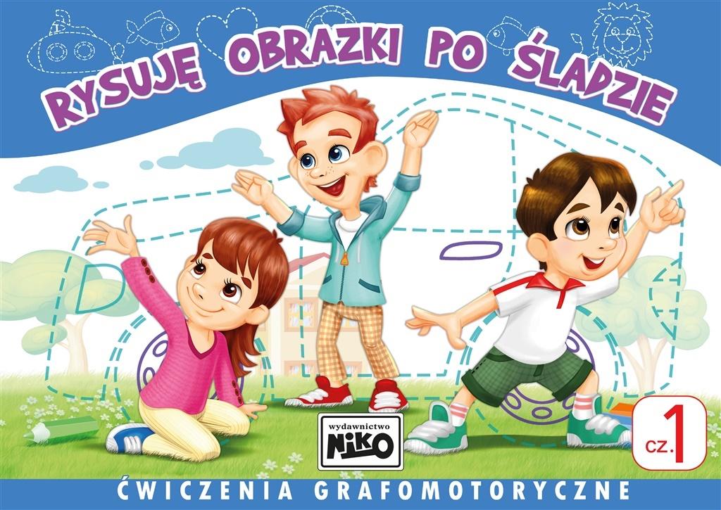 Książki Edukacyjne Do Nauki Pisania Rysowania Rysuję Obrazki po śladzie Set