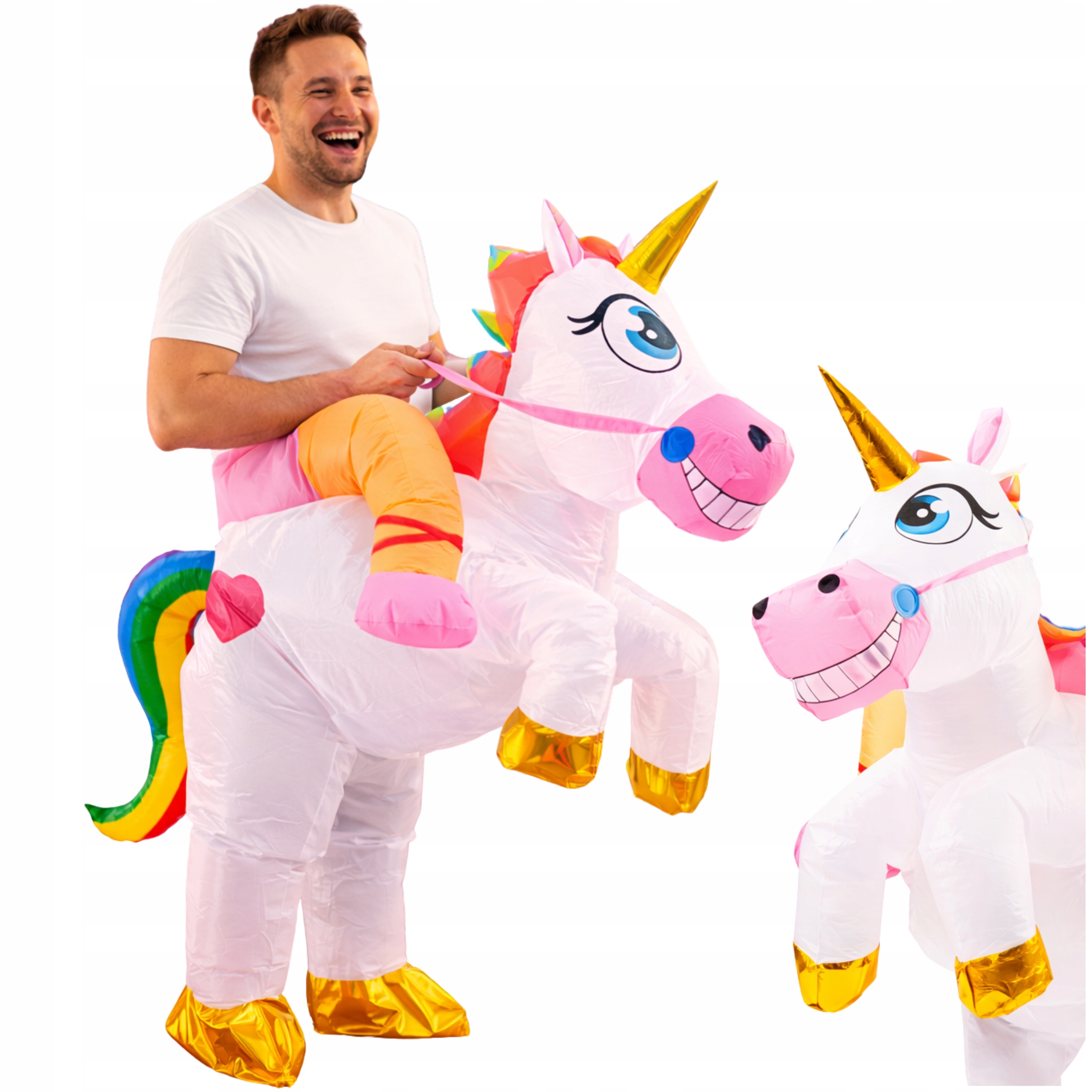 Kostým Nafukovací Jednorožec Kůň Převlek Na Halloween Cosplay