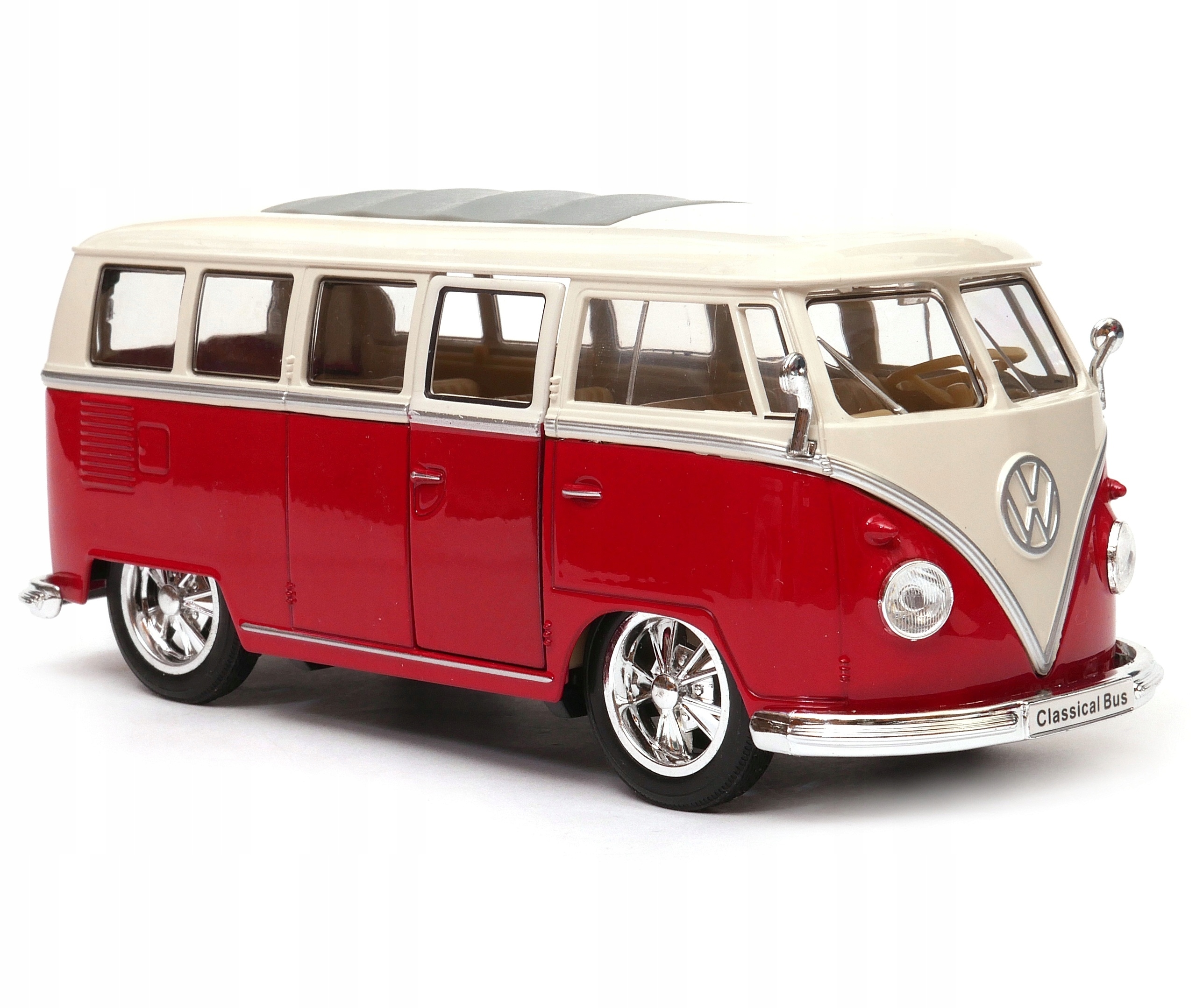 Volkswagen Classical Bus T1 1963 1:24 Welly červ