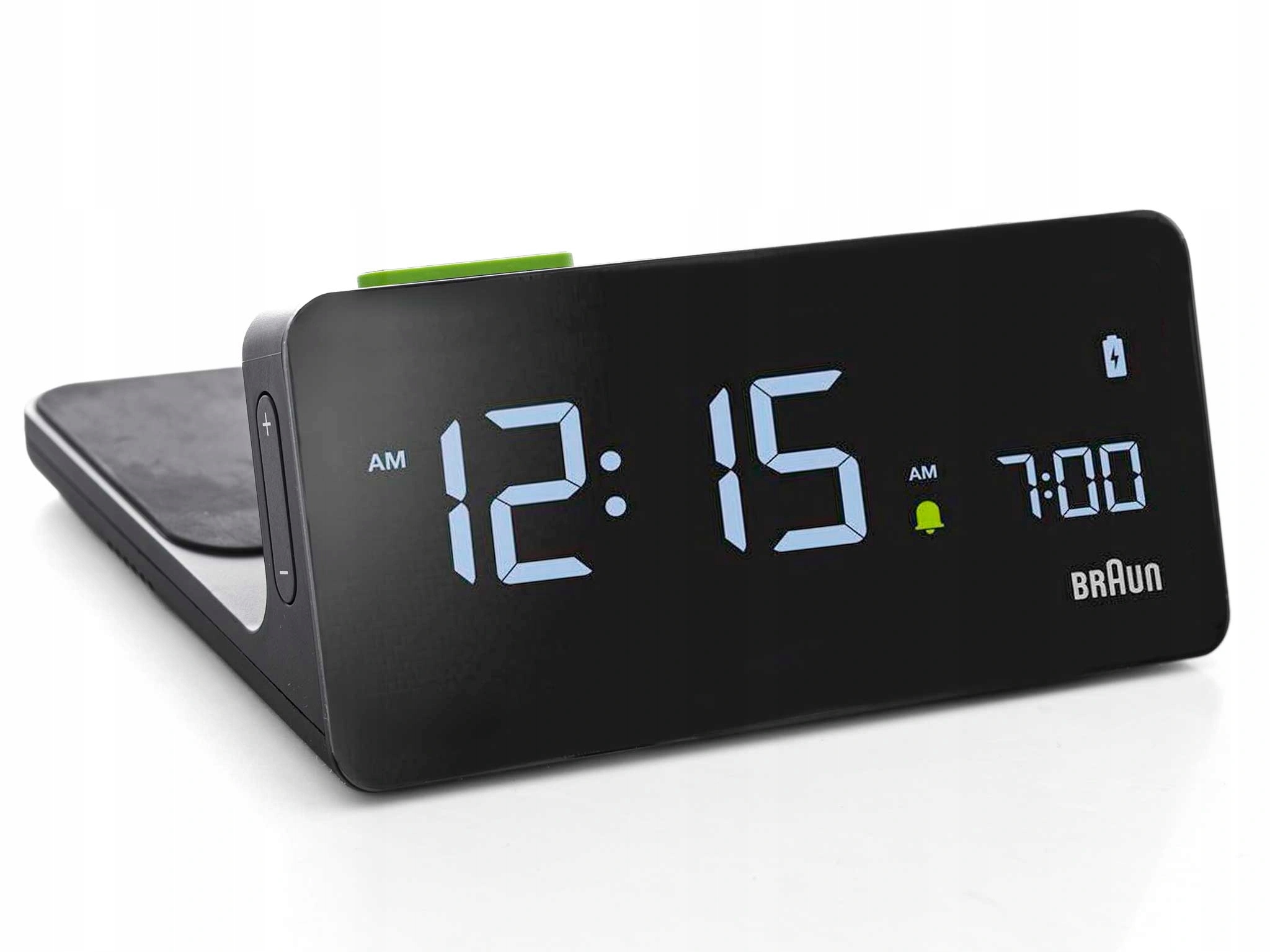 Budík Braun BC21B Čierny Bezdrôtová Nabíjačka Sieťový Spánok