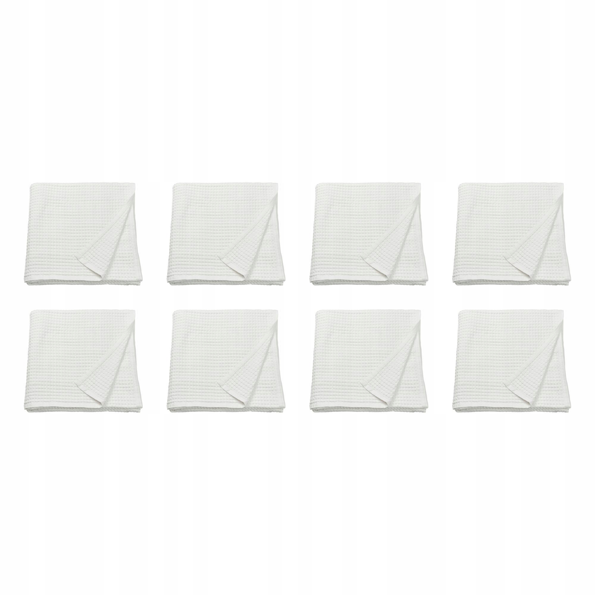 8 ks Přehoz bílý 230 x 250 cm bavlna z recyklovaného Pelartuja