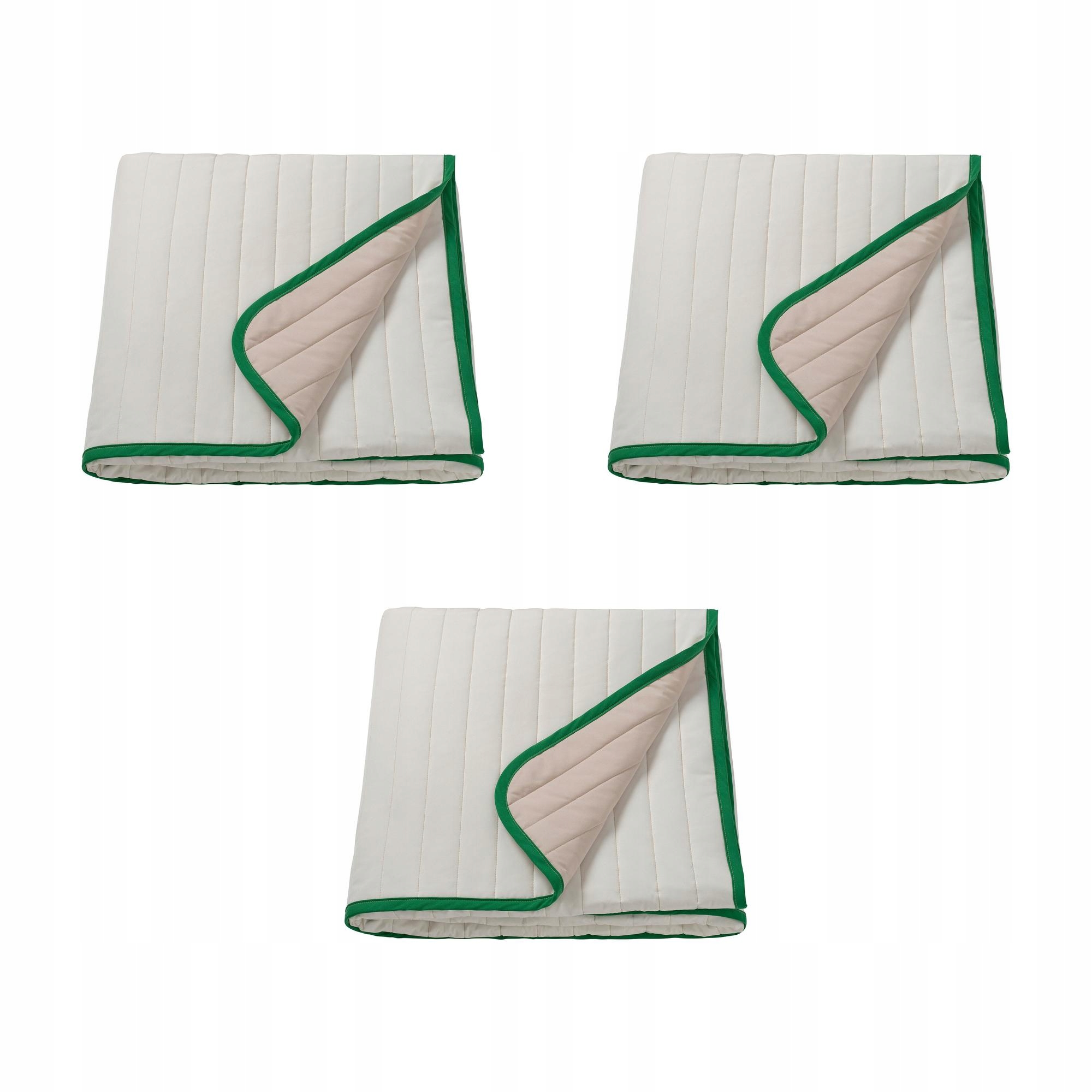 3 ks Vetejordfly přehoz bílý/béžový 260 x 250 cm