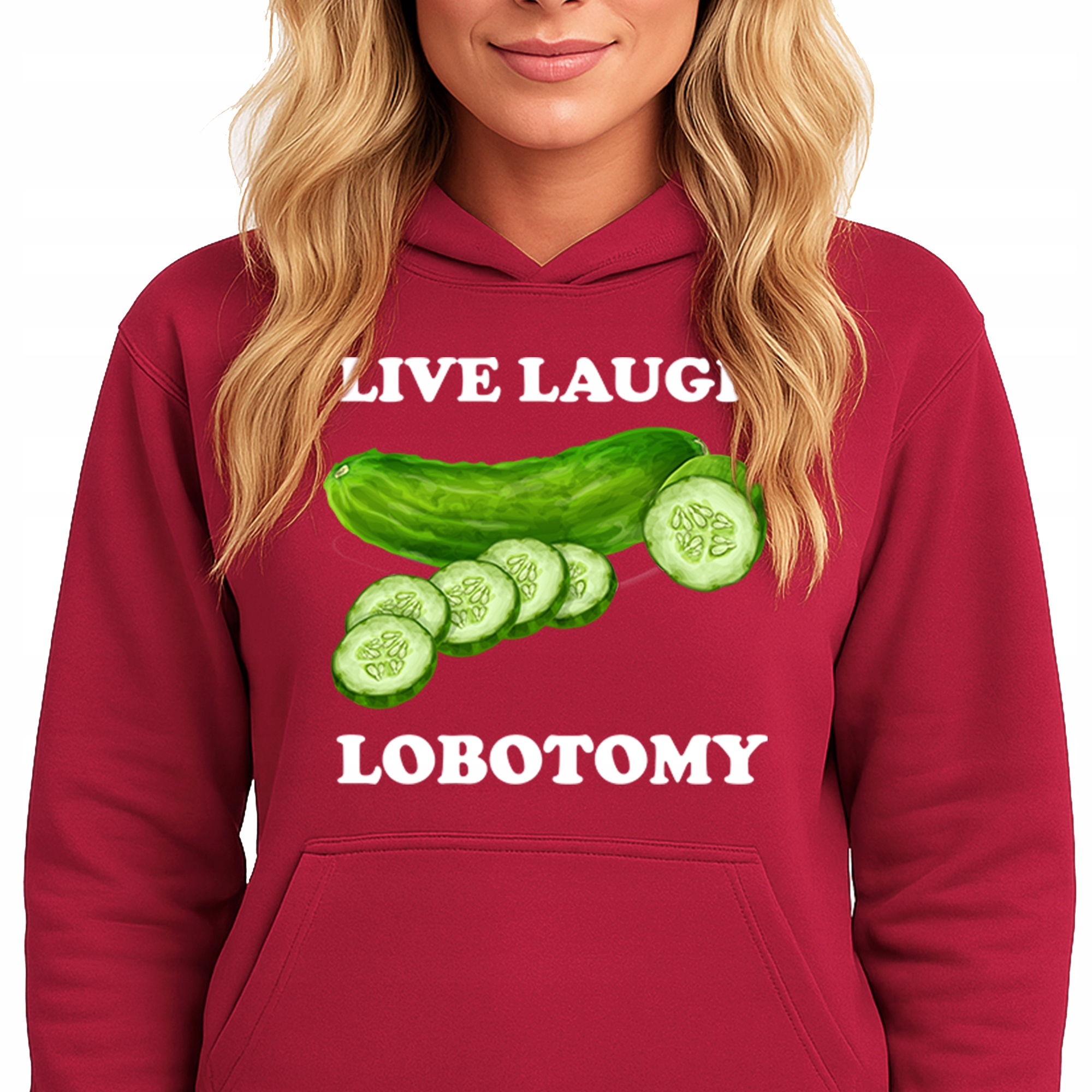 Mikina S Kapucí s kapucí Live Laugh Lobotomy M