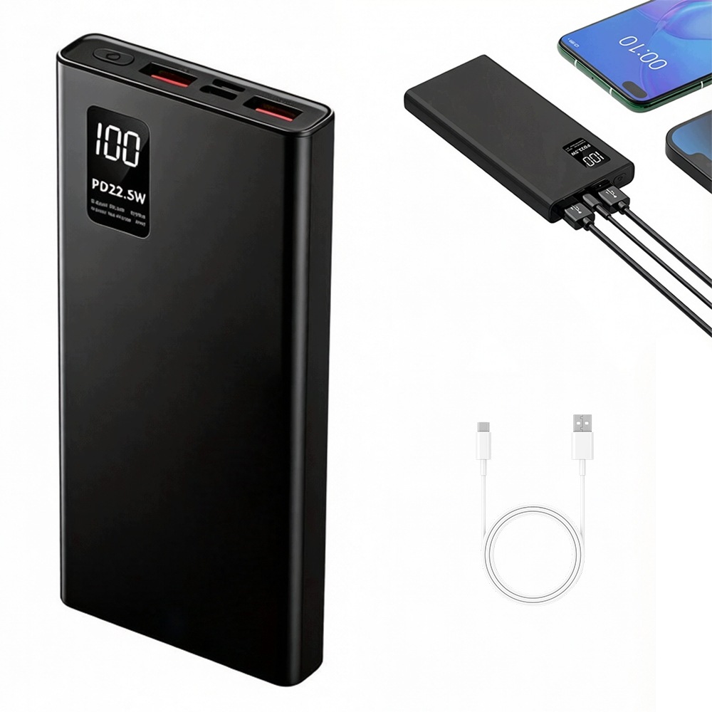 Powerbanka 50000 mAh 22.5 W 3x Usb Usb-c Qc 3.0 Bezpečný displej