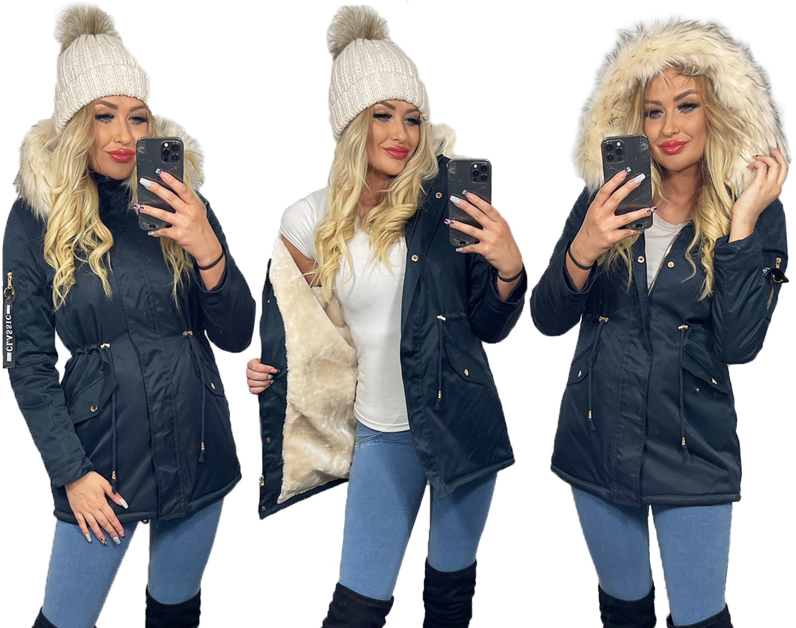 Velmi Teplá Parka Na Medvídkovi S Kožešinou, Bunda XXL