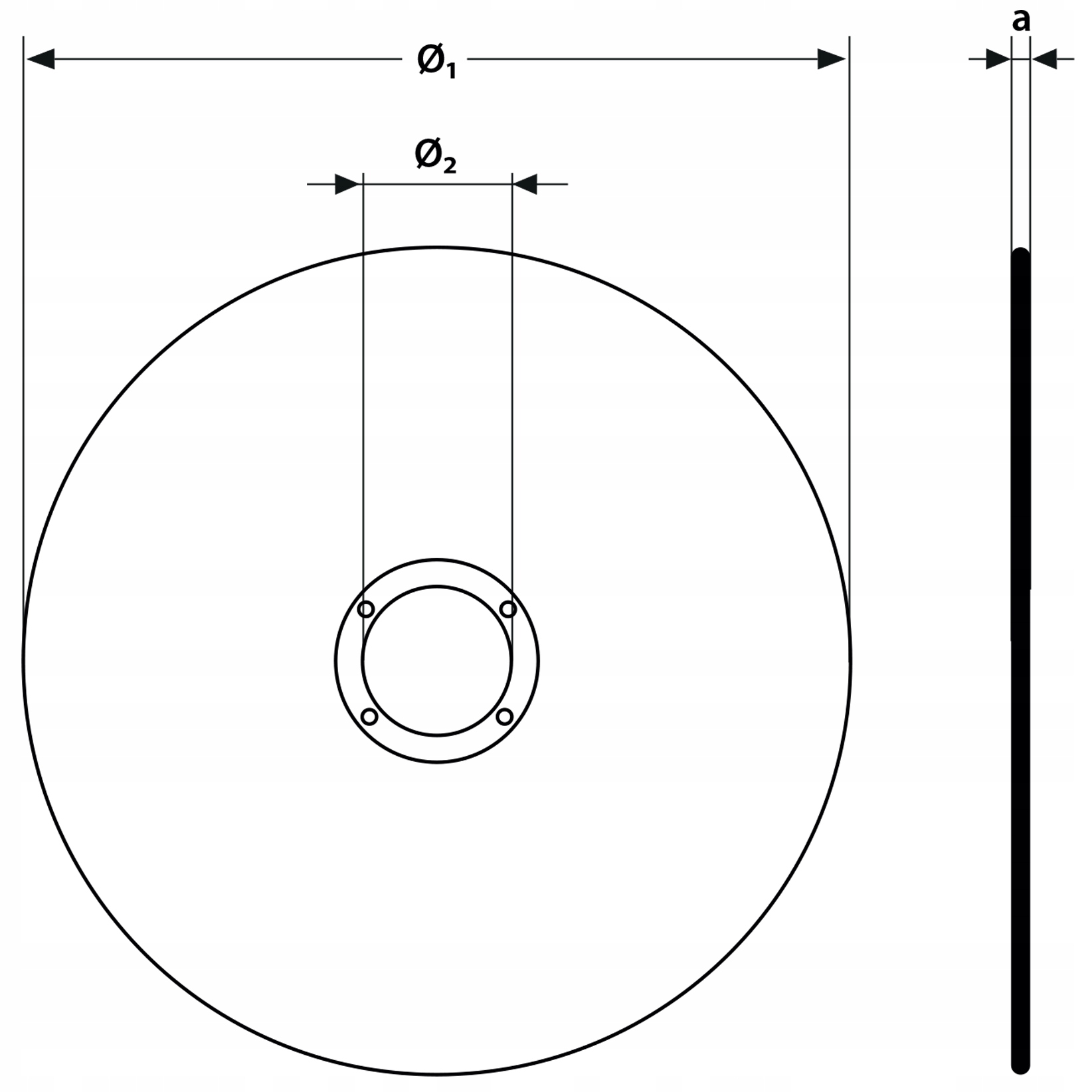TARCZA DO CIĘCIA STALI INOX 125 X 1.0 MM Seria Rexxer