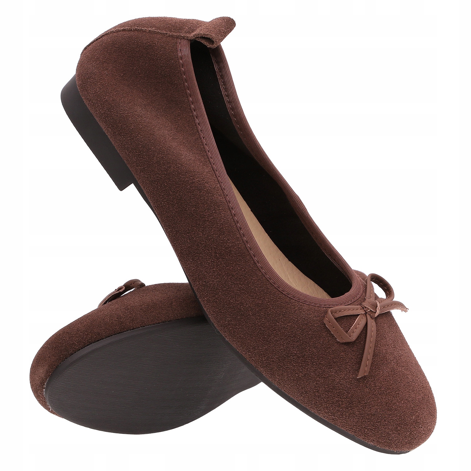 dámské balerínky Jankowski JK-P3-501 semišová hnědá vel. 37