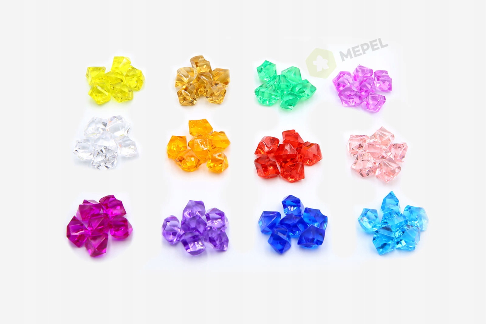 Kryształki akrylowe, Kryształowy lód 100 sztuk - niebieski Producent inny