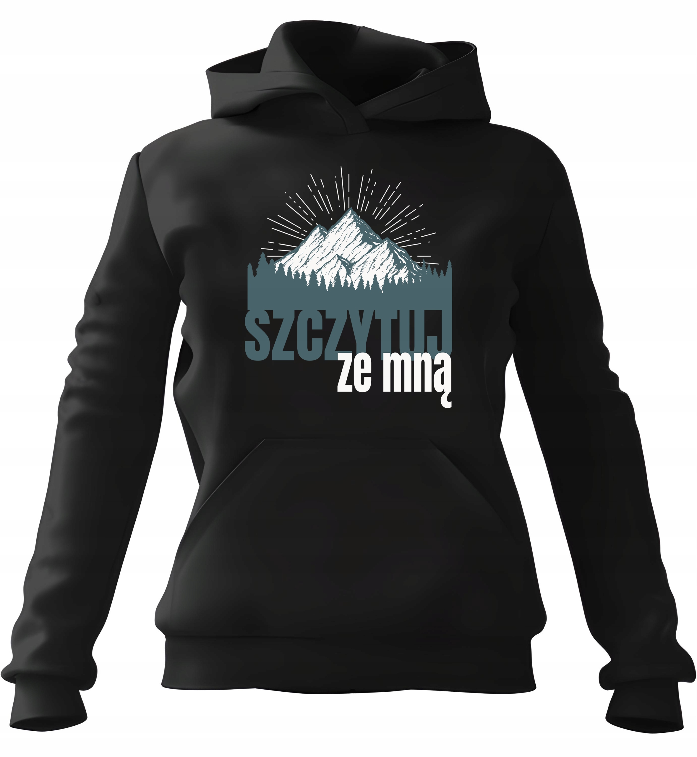 Dámská s kapucí Mikina With Me černá, velikost L